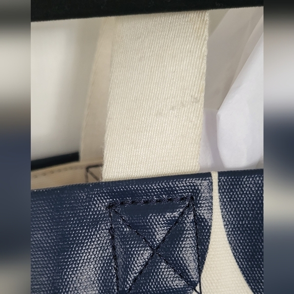 Kate Spade NY On The Go Cotton & Leather Polkadot Tote Bag - Picture 14 of 15